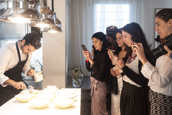 YACademy students during their visit at Osteria Francescana - chef Massimo Bottura; credits YAC srl