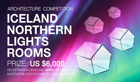iceland northern lights rooms architecture competition